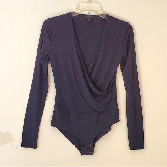J. Crew Tops - J. Crew Navy Long Sleeve Bodysuit